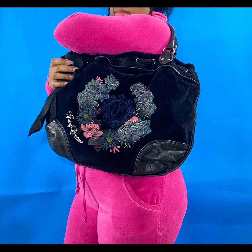 Y2k Juicy Couture velour shoulder bag